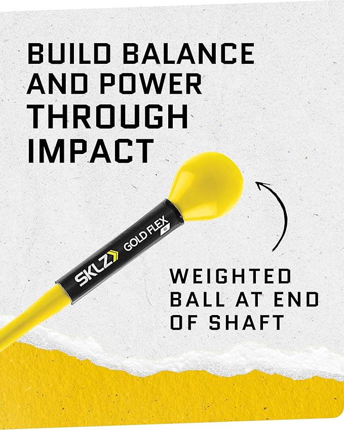 SKLZ Golf Swing Trainer and Warm Up Tool- Essential Golf Accessories for Golfers, Increase Swing Speed, Distance, Balance and Grip Strength