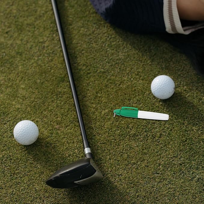4pcs Golf Ball Line Marker Pen Drawing Tool for Precise Golf Ball Alignment and Marking User-Friendly Versatile and Construction Use Green