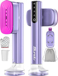 Sundu Steamer for Clothes,15s Fast Heat-up Handheld Garment Steamer,35mins Runtime & 180ml Large Tank,25g/min Steam,Ceramic Panel,Stands on Desk,Wrinkle Remover for Travel, Home, Office(Purple)