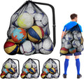 39x30 Inch Extra Large Soccer Ball Bag, Adjustable Shoulder Strap, Drawstring Mesh Ball Bag for Coaches, Swimming Gear, Sports Equipment, Beach Toys