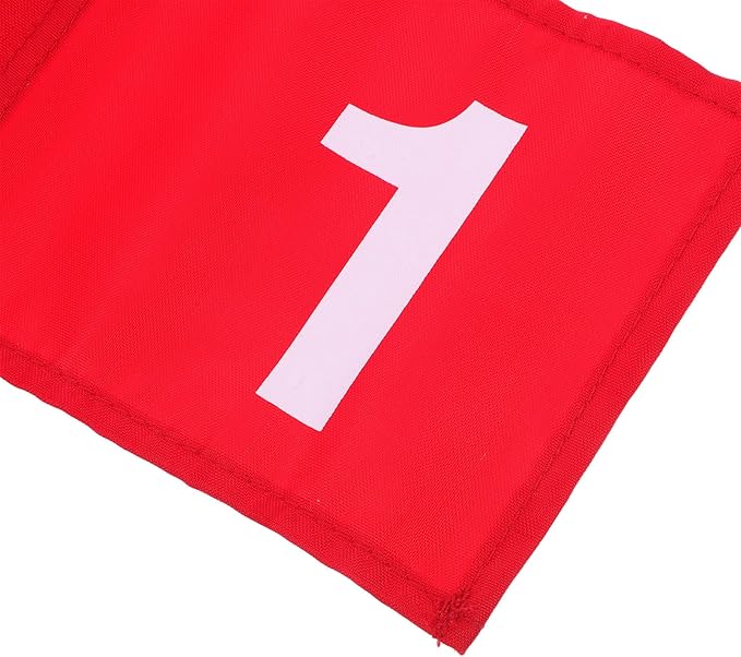 4Pcs 4Pcs Numbered Training Flags Durable Putting Course Flags for Practice Portable Lightweight Golf Markers for Backyard and Outdoor Use
