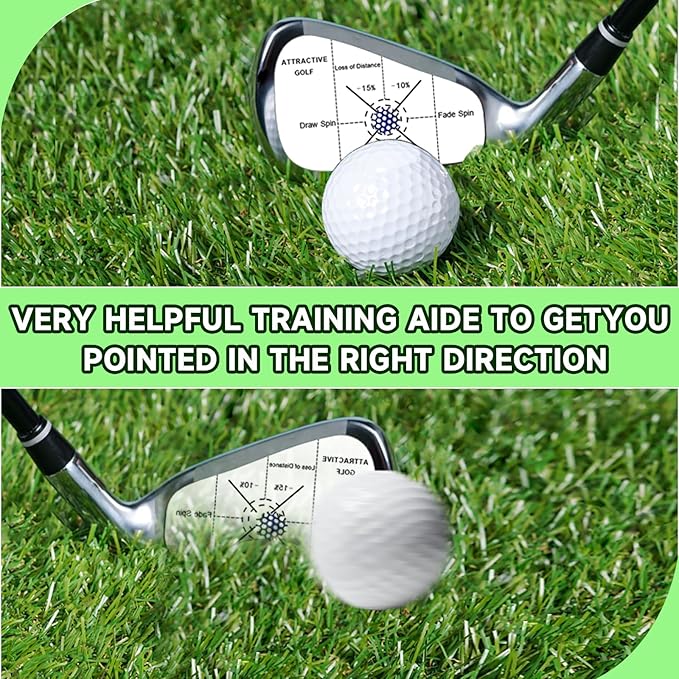 ATTRACTIVE Golf Impact Tape Set, Club Impact Stickers for Golf Clubs, Self-Teaching Sweet Spot and Consistency Analysis, Useful Training Aid Improve Swing Accuracy