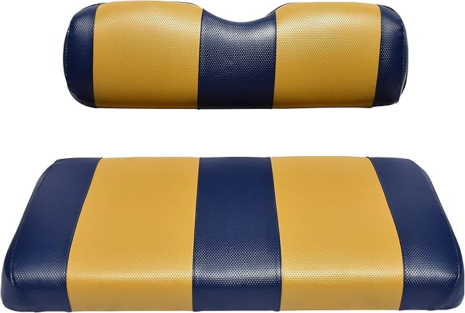 Club Car Post-2000 DS Golf Cart Front Replacement Seat Cover Set Made with Marine Grade Vinyl - Staple On Installation