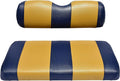 Seat Cover Replacement for Yamaha Drive or G-29 Golf Cart - Front Bench Seat - Premium Marine Vinyl - 5 Panel Stitching - Staple On Installation - Two-Tone Golf Cart Seat Covers (Blue & Gold)