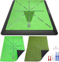 Golf Hitting Mat, Golf Practice Mat Outdoor Indoor for Training Chipping Show Swing Path, Golf Impact Turf Mat with Rubber Backing,Golf Accessories for Men,Gifts for Men/Dad/Husband