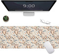 Cute Owl Large Gaming Mouse Pad,Adorable Cartoon Bird Desk Mat,31.5x11.8x0.12in Extended Non-Slip Rubber Animal Mousepad,Computer Deskmat Gifts,Laptop Mice Pads Decor for Home Office