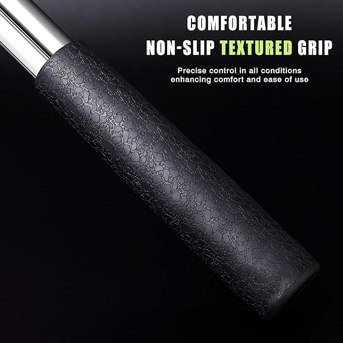 Golf Ball Retriever 9Ft/12Ft/14.5Ft/16.3Ft Golf Ball Retriever Telescopic，Professional Stainless Steel Ball Retriever Tool Golf