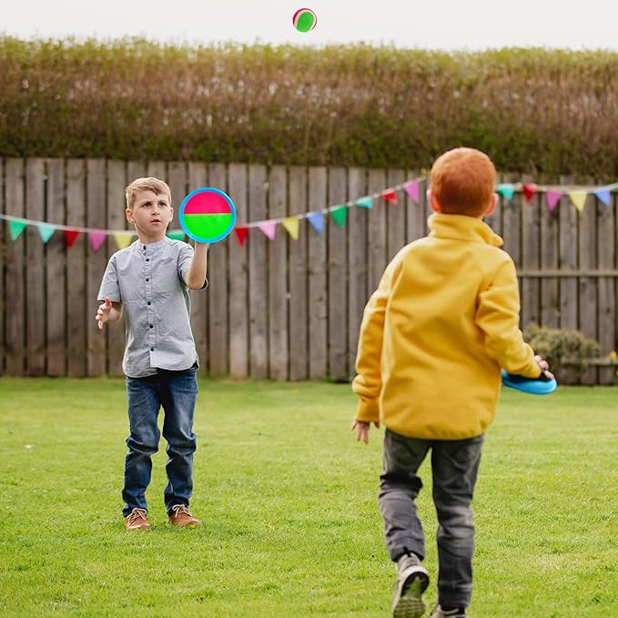 Ayeboovi Toss and Catch Ball Game Outdoor Toys for Kids Yard Games Beach Toys Outside Games for 3 4 5 6 7 8 9 10 Year Old Boys Girls (Upgraded)