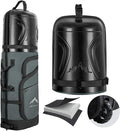Golf Travel Bag with PC Hard Case Top, 1680D Heavy Duty Oxford Fabric Golf clubs Travel Bags for Airlines with Wheels, Wear-Resistant, Foldable