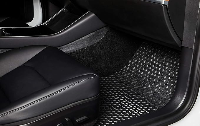 TOUGHPRO Floor Mats Accessories for Audi Q7 All Weather Heavy Duty (Made in USA) Black Rubber 2007 2008 2009 2010 2011 2012 2013 2014 2015 (Front Mats)