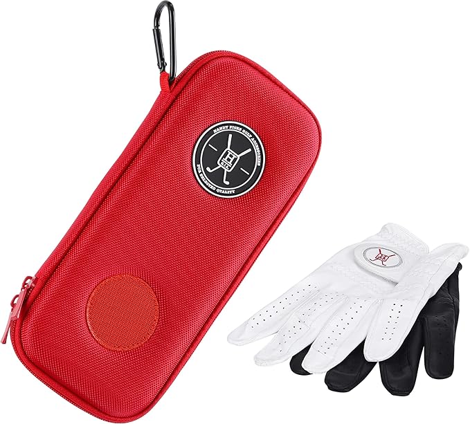 Handy Picks Performance Golf Glove Case - Golf Gloves Holder Case That Protects n Keeps Your Golf Gloves Neat n Dry - Air Flows Through on The Back Cover to Let The Moisture Out