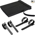 90PCS Reusable Cable Ties with Hook and Loop, Multi-purpose Adjustable 8 Inch Cable Management Wire Ties Cable Straps for Organizing Home, Office and Data Centers, Black