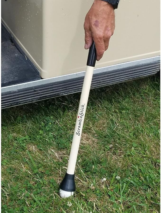 The Original ScrambleStick Shorty Golf Ball Retriever, Lightweight Design, 20-Inch, 4-Piece Set