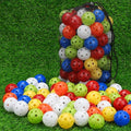 Coopay 72/150/300 Pack Practice Golf Balls, 42mm Plastic Golf Training Balls with a Drawstring Bag Hollow Sports for Swing Practice Driving Range Backyard Home Indoor Outdoor Use