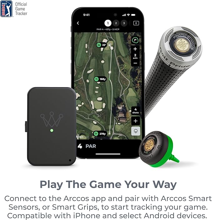 Arccos Link: Track Your Golf Game Without Your Phone, Compatible with Arccos Smart Sensors & Arccos Smart Grips