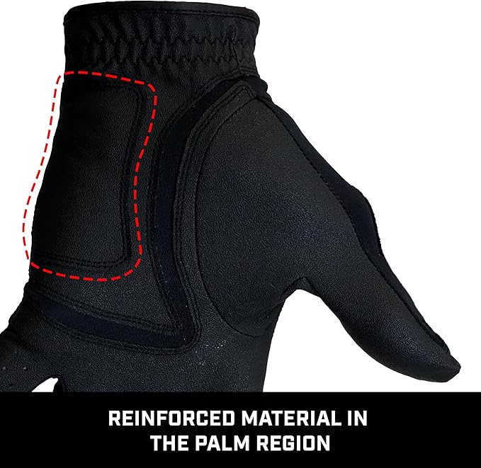 Izzo Universal Fit Golf Glove - Worn On Left Hand for Right-Handed Golfers