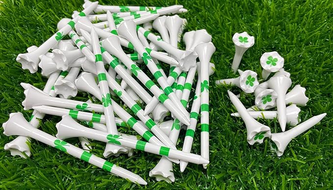 NorthPointe Golf Tees Plastic Combo Length Pack of 50 Includes (40 Count) 3 ¼” Plastic Golf Tees + (10 Count) 1½ Plastic ShortTees for Irons, Hybrids, Par Threes