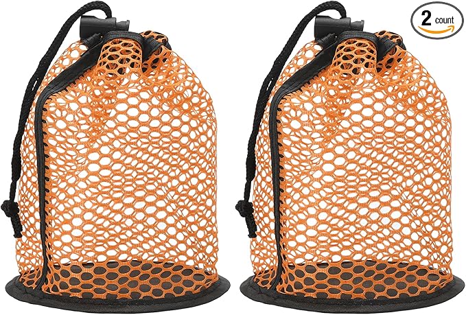 Golf Ball Storage Bag Nylon Mesh Golf Pouch with Adjustable Drawstring Closure for Balls Outdoor Sports Supplies
