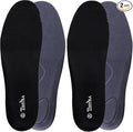 2 Pair-Insoles for Womens Memory Foam Shoe Inserts,Replacement Insoles for Work Boot Running Shoes-Shock Absorption and Cushion for Feet Relief,Comfort Inner Soles for Everyday Use Black 37EU/US6