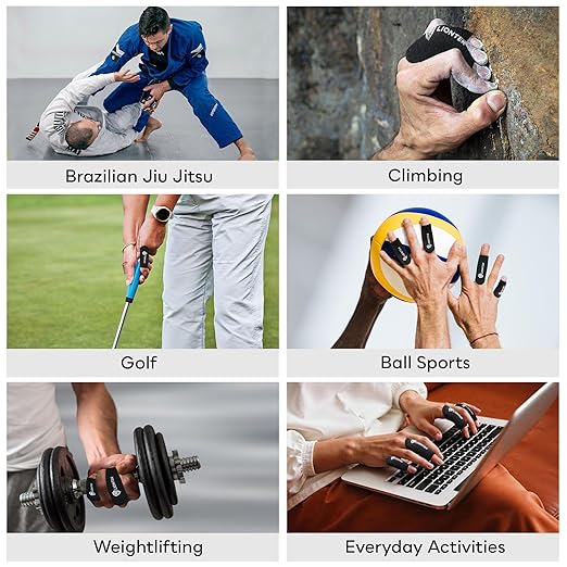 LIONTEK Single Flow Finger Sleeve V3 Pair — Joint Support & Compression for Activity, BJJ, Fitness, Volleyball, Basketball, and More