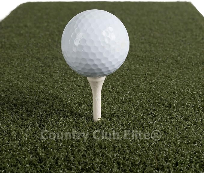 The Original Country Club Elite® by Real Feel Golf Mats® 1' X 3' Hitting Strip| Heavy Duty Commercial Practice Mat | Accepts A Real Tee | Swing Down and Through | Indoor/Outdoor