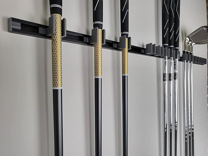 [JINTECH] Golf Club Holder, Wall Display, Wall Hanger, Rack, Mount, Organizer, Hold 17 Clubs on 36" Aluminum Rack (All Grip up)
