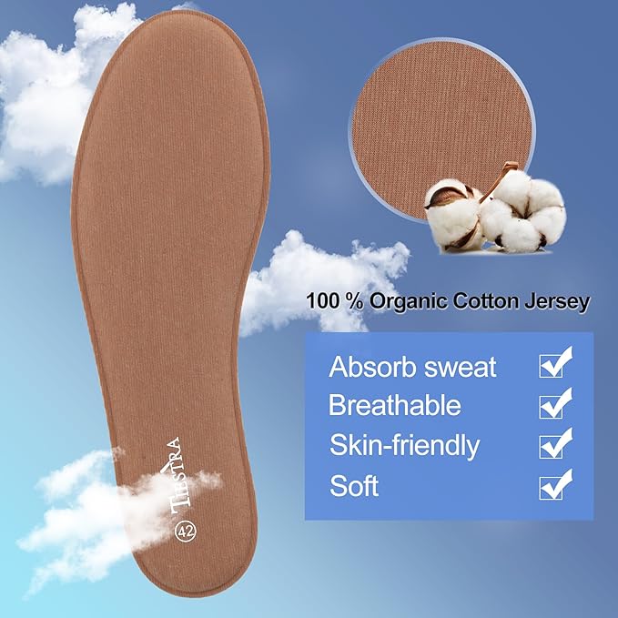 2 Pair -Shoe Inserts for Mens Memory Foam Insoles,Replacement Insoles for Work Boots Running Shoes, Cushion Shock Absorbing for Foot Pain Relief, Comfort Breathable Inner Soles Brown 47EU,US14