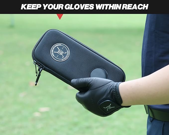 Handy Picks Performance Golf Glove Case - Golf Gloves Holder Case That Protects n Keeps Your Golf Gloves Neat n Dry - Air Flows Through on The Back Cover to Let The Moisture Out