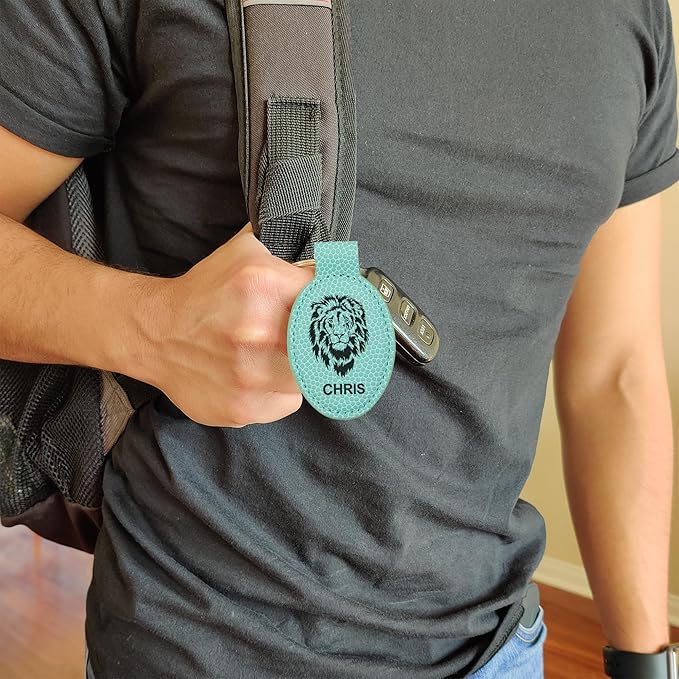 LaserGram Oval Keychain, Sunflowers, Personalized Engraving Included