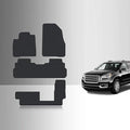 TOUGHPRO Floor Mats Accessories 1st + 2nd + 3rd Row for GMC Acadia (2nd Row Bench) All Weather Heavy Duty (Made in USA) Black Rubber 2017 2018 2019 2020 2021 2022 2023