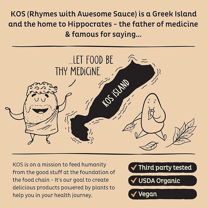 KOS Organic Plant Based Protein Powder, Chocolate Peanut Butter - Delicious Vegan Protein Powder - Keto Friendly, Gluten Free, Dairy Free & Soy Free - 15 Servings