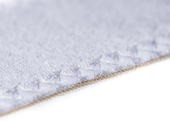 Happystep Cotton Terry Cloth Insoles, Barefoot Shoe Inserts, Sweat Absorption, Odor Control, Moisture-Wicking, Washable and Reusable, Zero Drop Shoe Insoles, 2 Pairs of White (Men Size 9)