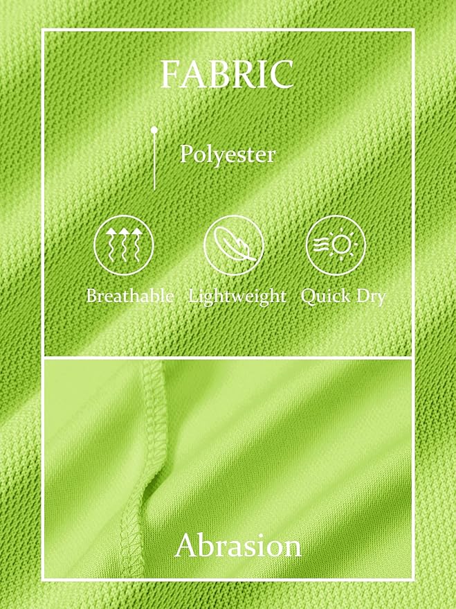 TACVASEN Mens Golf Shirt Dry Fit Mens Polo Shirts Short Sleeve Performance Golf Polos for Men with Collar Work Shirts