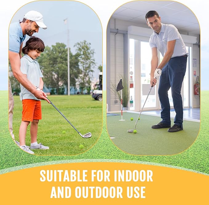 Junkin 80 Pcs Foam Golf Balls Rubber Practice Balls Realistic Feel and Flight Sport Training for Indoor or Outdoor Backyard Golf Training
