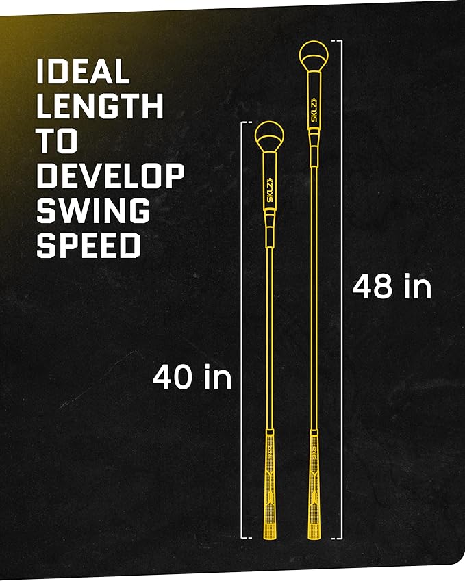 SKLZ Golf Swing Trainer and Warm Up Tool- Essential Golf Accessories for Golfers, Increase Swing Speed, Distance, Balance and Grip Strength