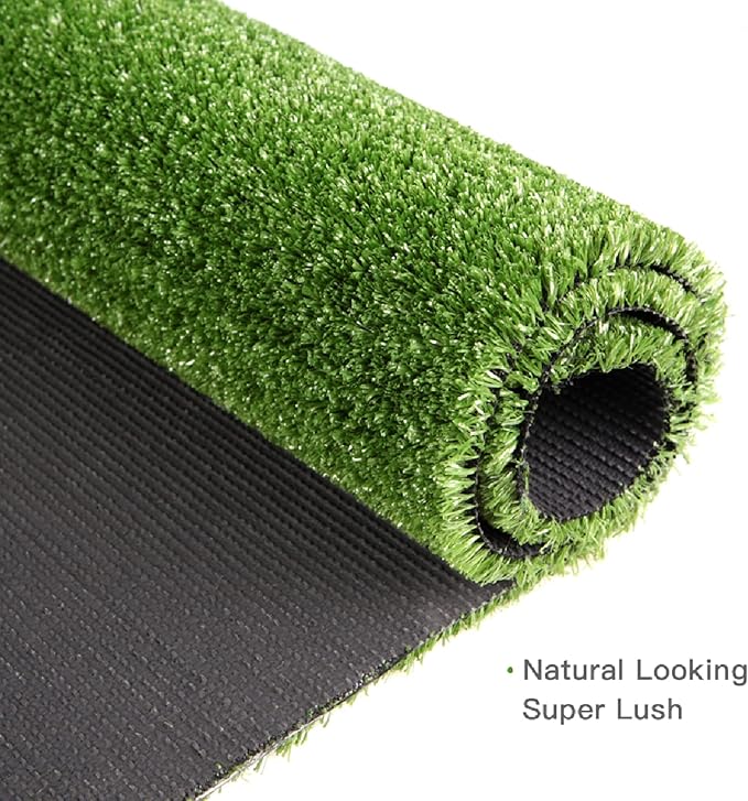 Artificial Grass Turf, 1ft x 4ft 0.4" Pile Height, Indoor Outdoor Fake Astroturf Rug Carpet Mat for Balcony Decor Backyard Patio Backdrop Fence Wall Decorations Dogs