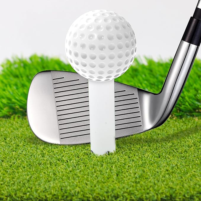Premium Rubber Golf Tees for Mats Golf Tee Holder for Driving Range Simulator Hitting Mats and Outdoor Training 6 Sizes Rubber Tees & 6pcs 3-1/4 Tees (12 Pcs)