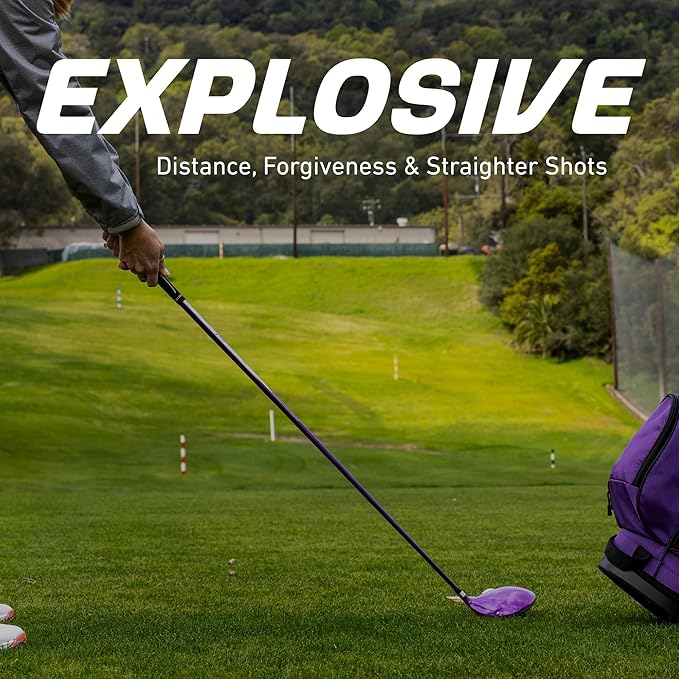 Precise M5 Women’s Golf Clubs Set – Complete Right-Handed Set with Titanium Driver, S.S. Fairway & Hybrid, 5-PW Irons, Putter, Stand Bag & Headcovers – Graphite Shafts – Purple – Petite/Standard/Tall