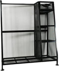 Suncast Golf Bag & Golfing Equipment Heavy-Duty Metal Organizer Rack w/ 3 Storage Shelves