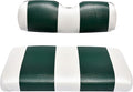 Seat Cover Replacement for Yamaha Drive or G-29 Golf Cart - Front Bench Seat - Premium Marine Vinyl - 5 Panel Stitching - Staple On Installation - Two-Tone Golf Cart Seat Covers (White & Green)
