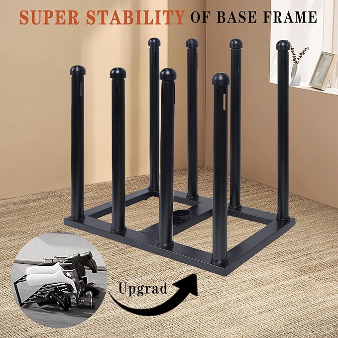Boot Rack Organizer Tall Boots Boot Storage Free Standing Shoe Racks Black Metal for Dorm Room, Closet, Entryway, Bedroom for 4 Pairs With Multifunctional Portable Dryer 600W(54.1*50.1*30)