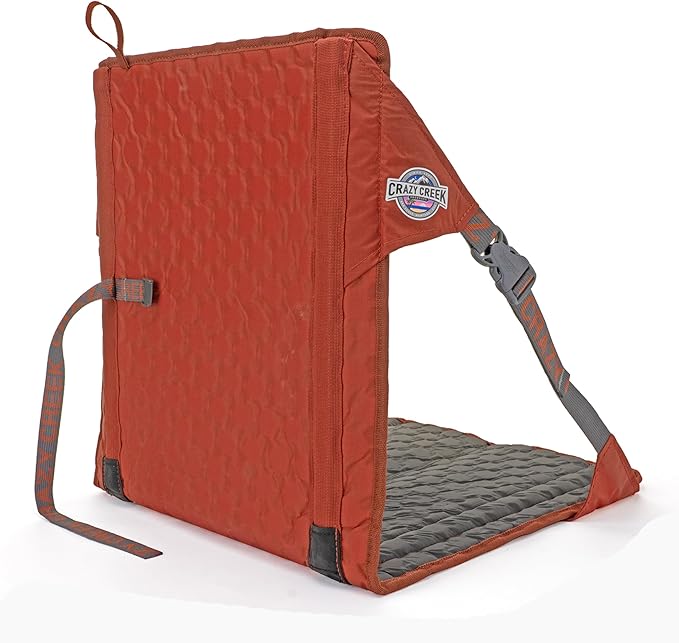 Crazy Creek HEX 2.0 Original Chair for Camping, Stadium Seating & More, on All Terrains, Adjustable Straps, Compact Design, Water-Resistant, Copper/Slate