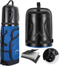 Golf Travel Bag with PC Hard Case Top, 1680D Heavy Duty Oxford Fabric Golf clubs Travel Bags for Airlines with Wheels, Wear-Resistant, Foldable
