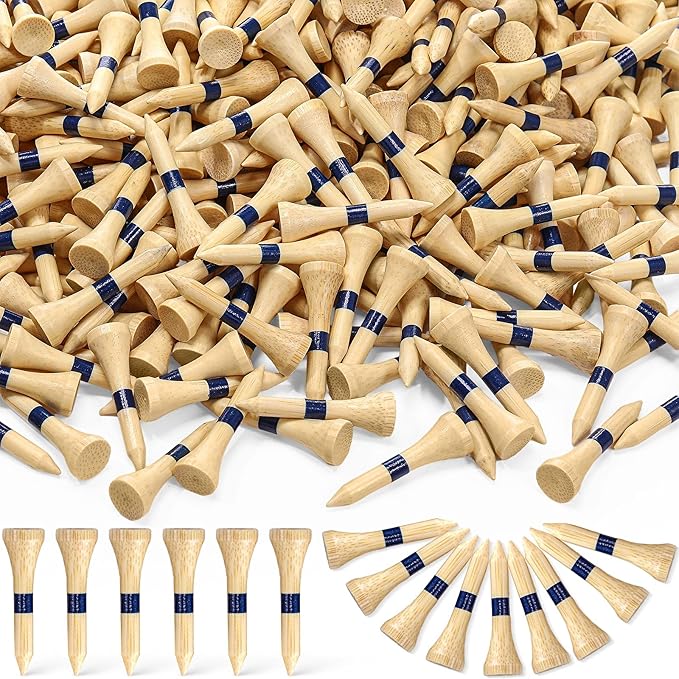 Mudder 600 Pack Golf Tees Bulk Wooden Golf Tees Multicolor Wood for Men Balls Accessories