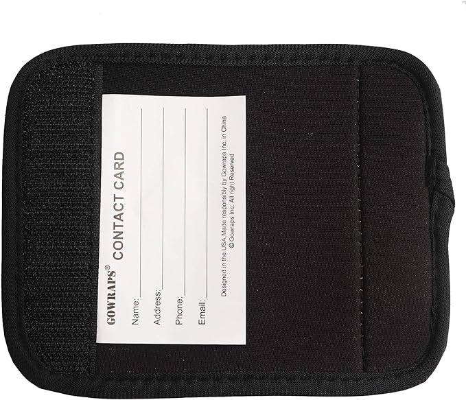 Neoprene Luggage Handle Wraps for Traveling Bright Color Luggage Tags|Handle Wraps|Handle Covers (Gold)