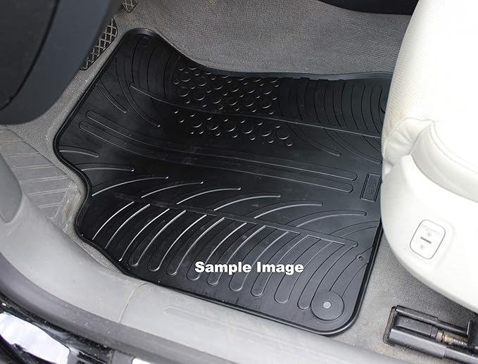 Gledring USA Custom Fit All-Weather Rubber Floor Mats Intended for Volkswagen Golf VII (MK7) 2015-2021, No Trimming Required, Tailored Custom Fit, Protects from Rain, Mud, & Snow.