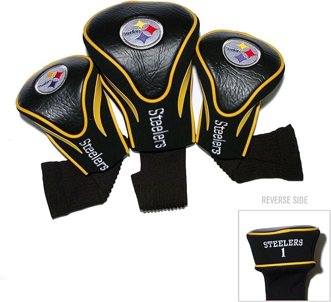 Team Golf NFL Numbered 1, 3, & X, Fits Oversized Drivers, Utility, Rescue & Fairway Clubs, Velour Lined for Extra Club Protection