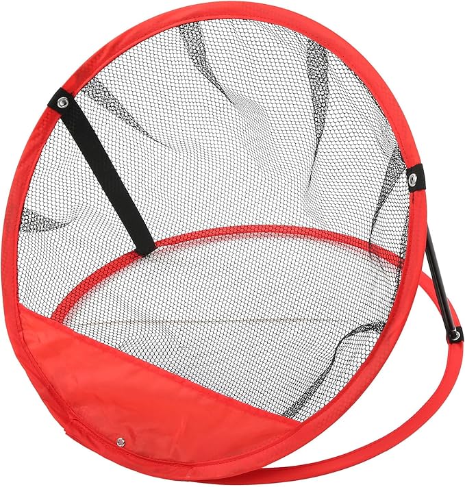 3 in 1 Golf Chipping Net Set, Golf Target Practice Net with 3 Different Sizes, Foldable Nylon Training Net for Indoor and Outdoor Use, Includes Collapsible Fiber Support Rods for E