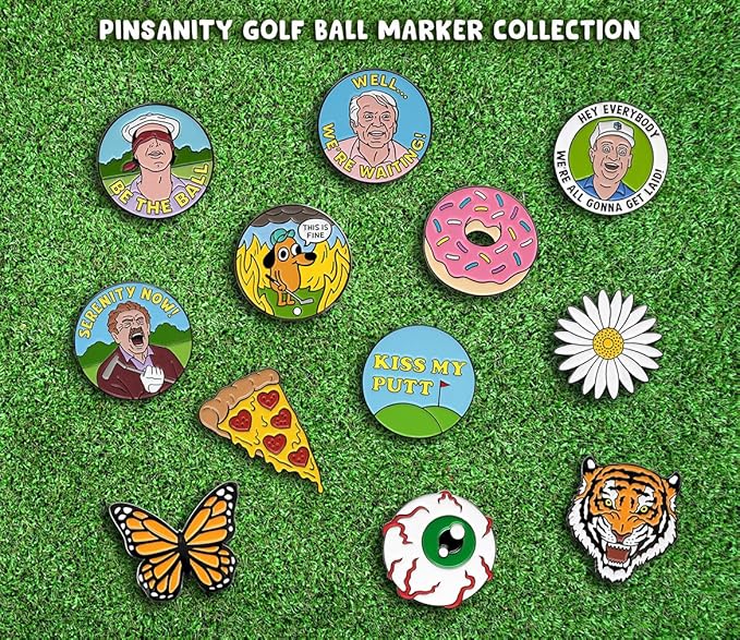 Pinsanity Creepy Eyeball Golf Ball Marker with Hat Clip