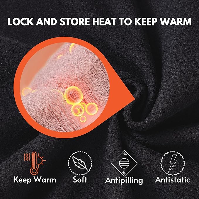 Willit Men's Fleece Pullover Winter Shirts Long Sleeve Quarter Zip Cold Weather Golf Hiking Casual Warm Shirts